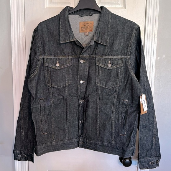 U.S. Polo Assn. denim dark wash jean jacket NWT XXL - Picture 1 of 9
